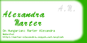 alexandra marter business card